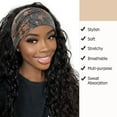 thumbnail image 4 of ZHUYING Wide Boho Headbands for Women Fashion Knotted Headband Yoga Workout Hair Accessories African Head Wrap 4 Pack, 4 of 7