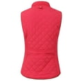 thumbnail image 3 of J. METHOD Women’s Quilted Vest Reversible Lightweight Sleeveless Full Zip Up Faux Fur Lining Gilet Jacket with Pockets NEWV44 Pink M, 3 of 6