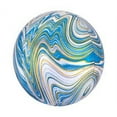 thumbnail image 2 of 16" Colorful Marble Orbz Round Foil Balloon - Pastel, 2 of 6