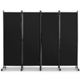 thumbnail image 1 of Biombo de 4 Paneles Costway Separador de Habitaciones Negro 225 x 30 x 173 cm, 1 of 10