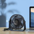 thumbnail image 4 of PENGXIANG X  6 Inch Small Desk Fan with Powerful Airflow  Quiet Operation Portable Fan  3-Speed Adjustable and 360°Rotatable Fan  Mini Personal Fan for Home Office Bedroom—3.9ft Cord, 4 of 9