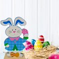thumbnail image 2 of 2 adornos de conejo de Pascua de madera, decoración de mesa, manualidades de huevos de conejo, suministros para fiestas en casa esquí esquí Gafas de esquí, 2 of 5