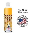 thumbnail image 4 of Corgi Fall Leaves Portrait Ultra Hugger for slim cans, 4 of 6