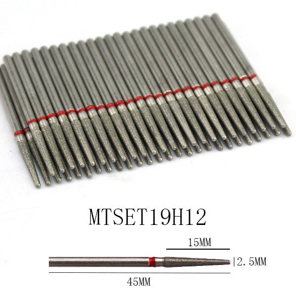 Juego de 50 brocas de diamante para limpieza de cutículas, fresa para manicura, brocas eléctricas, accesorios para eliminar la piel muerta Tan Jianjun unisex