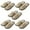 Brown*5, variant on 5Pcs Disposable Guest Slippers, Soft Flannel Indoor Slippers, Non-Slip Hotel Slippers for Hosting Guests, Weekend Gatherings & Short-Term Visitor Accommodations