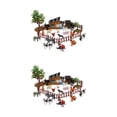 thumbnail image 1 of Vogacara Juego de 21 piezas de animales de granja, figuras de animales de granja diminutas realistas, juguete para niños de fiesta Tipo 1 2piezas, 1 of 4