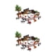 thumbnail image 1 of Vogacara Juego de 21 piezas de animales de granja, figuras de animales de granja diminutas realistas, juguete para niños de fiesta Tipo 1 2piezas, 1 of 1