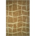thumbnail image 1 of La Rugs Touch Area Rug 308-06 Beige Curves Boxes 5' x 8' Rectangle, 1 of 1