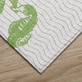 thumbnail image 4 of Addison Rugs Indoor/ Outdoor Surfside Seahorses Washable Rug New Green - 9' x 12', 4 of 5