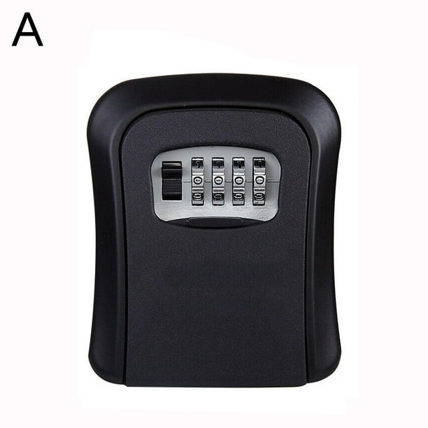 4 Digit Combination Key Lock Box Wall Mount Safe Storage Case Organizer
