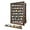 Rustic Brown, variant on 7 Rows Military Challenge Coin Holder Display Cabinet with HD Tempered Glass – Holds 100 Coins, Wooden Medal Shadow Box Display Case with Removable Shelves, Wall Mount or Tabletop Display, RusticWood