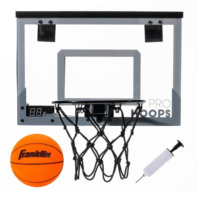 Miniaro de baloncesto Franklin Sports para colocar sobre la puerta con LED