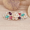 thumbnail image 2 of BINGLI Hair Clip Barrette Flower Rhinestone Hair Barrette Bling Wedding Barrette Hairpins Shine Bridal Decorative HeadPie’ces Hairclip Jewelry For Women And Girls, 2 of 9