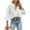 White, variant on Weardear Long Sleeve Shirt for Women Button Down Cropped Shirts Plus Size Blouses Dressy Casual Lapel Shirt with Front Pocket