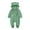 Green, variant on dmqupv Infant Girl Bubble Romper Baby Boys Girls Snowsuit Winter Coat Solid Bear Warm Fleece Hooded Footed Romper Jumpsuit Outfits Watermelon Red,Size for 3-6 Months