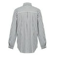 thumbnail image 5 of LYXSSBYX Long Sleeves Womens Tops Women's Tops Striped Printed Single Breasted Long Sleeve Shirt Cotton Linen Tops, 5 of 9