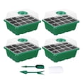 thumbnail image 2 of koolsoo Seed Starter Tray 12 Holes Growing Tray for Microgreens Windowsills Terraces 4Pcs, 2 of 9