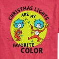 thumbnail image 3 of The Cat in the Hat - Christmas Lights Are My Favorite Color - Men's Short Sleeve Graphic T-Shirt, 3 of 5
