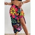 thumbnail image 5 of Bsubseach Fashion Women Sarong Swimsuit Coverups Short Bikini Wraps Sheer Pareo Beach Bathing Suit Cover Up Summer Outfits, 5 of 6