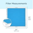 thumbnail image 3 of Medify Air 20x20x1 Air Filter, MERV 13 Pleated with HEPA, HVAC Furnace Filter, 2-Pack, 3 of 6