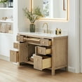 thumbnail image 3 of Cerrito 48" Wood Vanity in Nature Oak Engineered Stone Top no Mirror, 3 of 15
