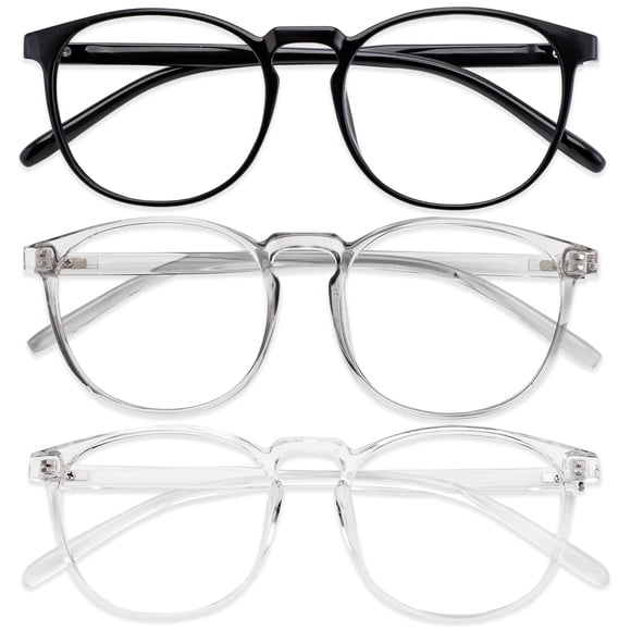 Gafas de bloqueo de luz azul Przene, paquete de 3 para mujeres y hombres