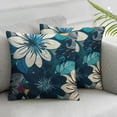 thumbnail image 3 of nygtbtfer Decorative Throw Pillow Covers Set of 2 Pillow Covers Pillow Covers for Sofa Throw Pillow Cover Flower Pillowcase White, 3 of 7