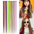 thumbnail image 2 of Happydeer Women Multi-Color Long Straight Synthetic Clip In Human Hair Extensions Piece, 2 of 13