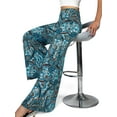 thumbnail image 4 of GingDin Womens Casual Wide Leg Pants Boho Paisley Printed Palazzo Pants, 4 of 8