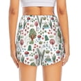 thumbnail image 4 of Goofa Frog and Forest Plants Printed Women 2 in 1 Running Shorts,Quick Dry Athletic Workout Shorts,High Waisted Athletic Shorts with Liner Pockets-Small, 4 of 9