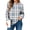 C-Gray Plaid, variant on Sweatshirt for Women Long Sleeve Crew Neck Pullover Loose Ladies Winter Tops