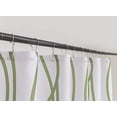 thumbnail image 4 of Extra Long Textured Fabric Shower Curtain 72 Inches Width by 84 Inches Length, Sage Printed Dancing Bathroom Curtains Machine Washable, 4 of 5