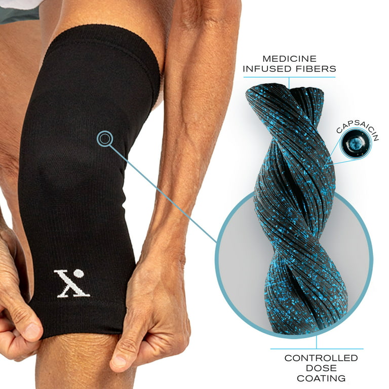 Nufabrx Pain Relieving Knee Compression Sleeve for Men and Women