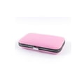 thumbnail image 2 of 6 in 1 Pink Faux Leather Case Professional Manicure Set Nail Clippers Scissors, 2 of 3