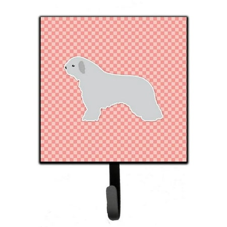 

Spanish Water Dog Checkerboard Pink Leash or Key Holder