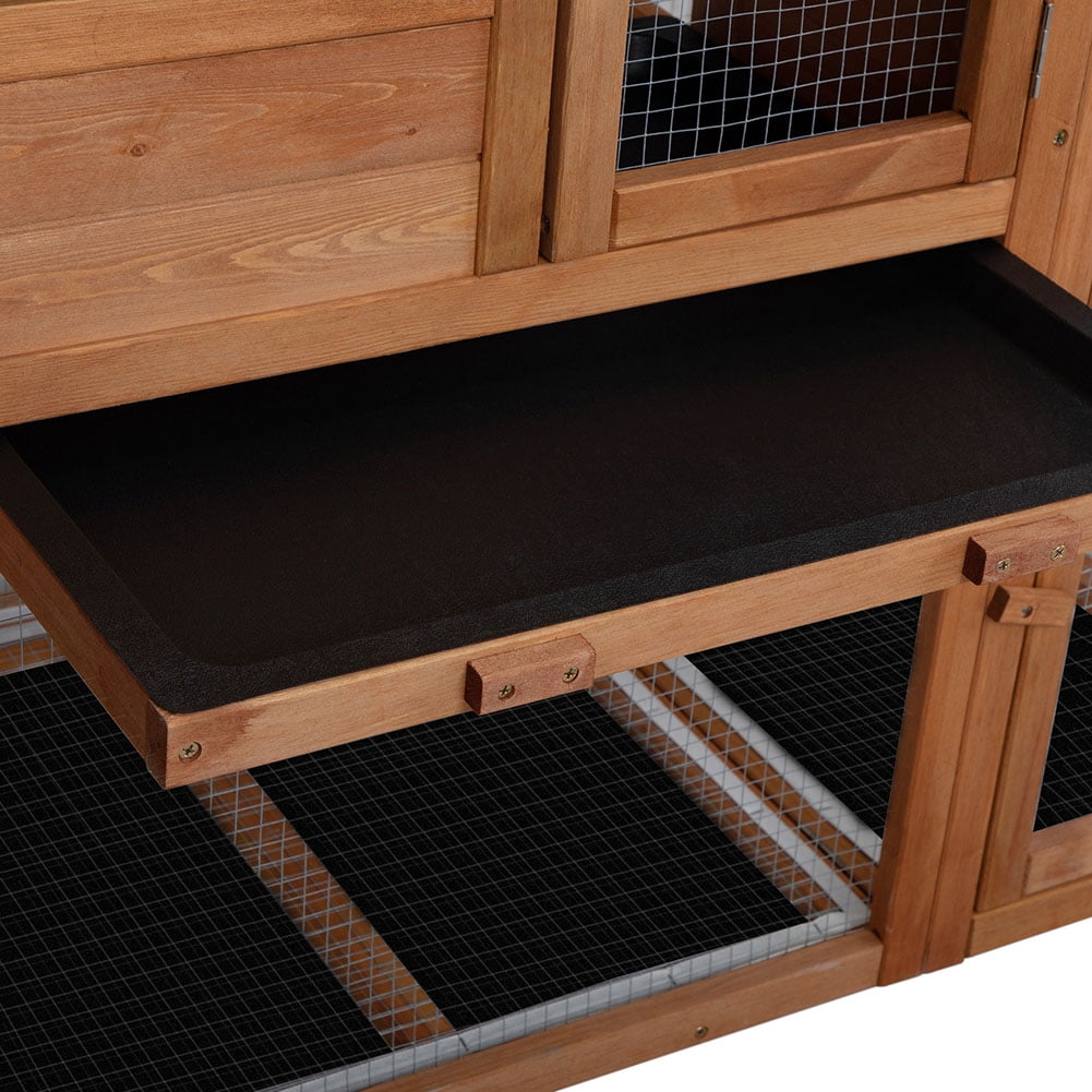 Kepooman Chicken Coop, Large Wooden Outdoor Bunny Rabbit Hutch Hen Cage with Ventilation Door & Ramp Garden Backyard Pet House Chicken Nesting Box, Bright Orange Kepooman Chicken Coop, Large Wooden Outdoor Bunny Rabbit Hutch Hen Cage with Ventilation Door & Ramp Garden Backyard Pet House Chicken Nesting Box, Bright Orange