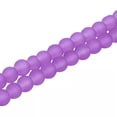 thumbnail image 2 of U8MO 31.4" Strd 26 Color Transparent Glass Beads Round Frosted Finish Loose Beads 6mm-BlueViolet, 2 of 2