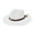 White, variant on Cowboy Straw Hat for Men Women Frayed Brim Woven Fedora Sun Hat Vintage Summer Cap for Outdoor Beach Vacation Travel,One Size