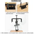 thumbnail image 4 of Black Bicycle Front Fork Quick Release Fixing Clip Luggage Rack Car Suv Modified Cycling Supplies Placement Rack, 4 of 8