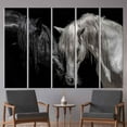 thumbnail image 4 of Black And White Horse, Canvas Decor, Canvas Print, Wall Decor, Horse Canvas Decor, Farmhouse Poster, Modern Artwork, Animal Canvas, Canvas Wall Decor - Black Framed, 4 of 9