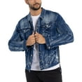 thumbnail image 4 of RAW X Mens Denim Jacket, Blue, M, 4 of 10