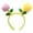 H, variant on Cute Flower Headbands Novelty Spa Headband Funny Headbands Cute Flower for Kids Cute Flower Headband Double Flower Pink + Yellow Holiday Birthday Cute Flower Headband Children's Creative Fun