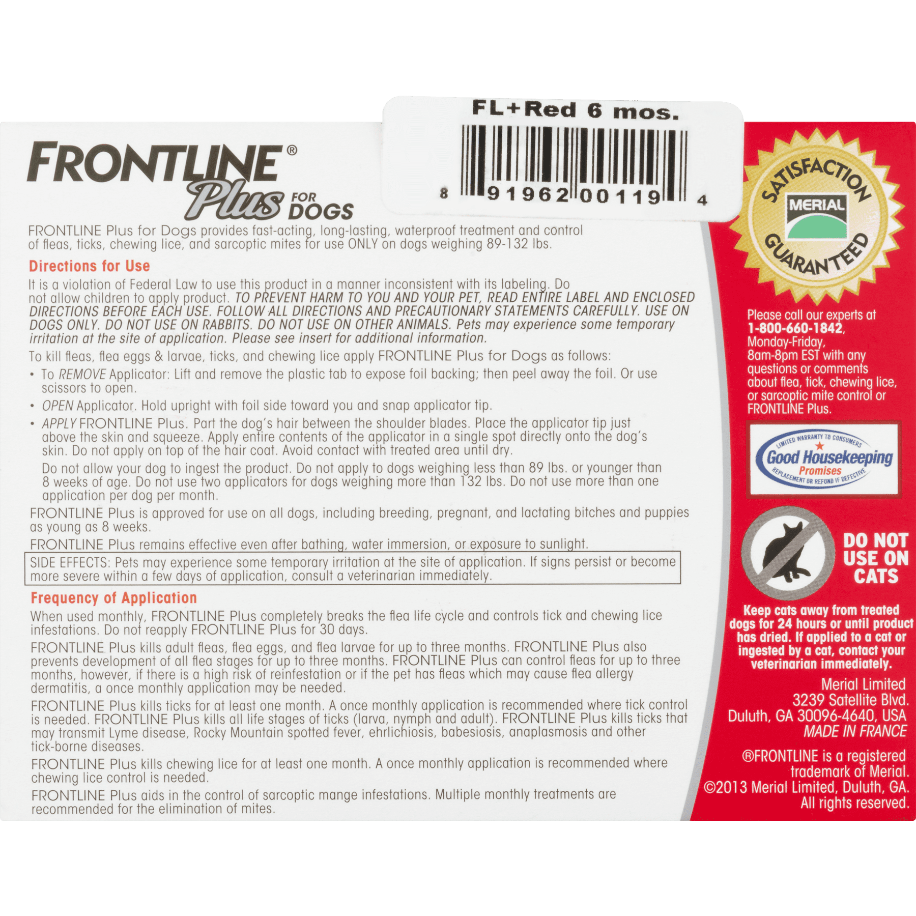 Frontline plus mites sale