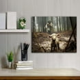 thumbnail image 2 of Jesus and Lamb Canvas Prints Christian Wall Art Décor Jesus Running After Lost Lamb Picture for Living Home Decoration - 24x30 inches Unframed, 2 of 6