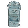 thumbnail image 4 of yuksok Wall Mount Mailbox Retro Design Wall Hanging Mail Box for Outdoor Front Door Blue, 4 of 9