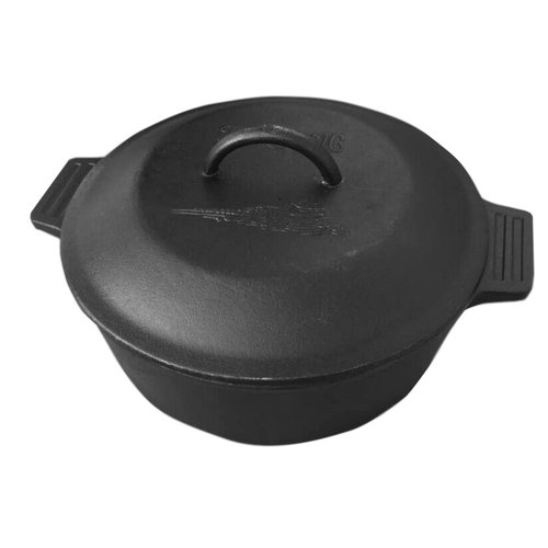 Bayou Classic 4 Qt. Covered Cast Iron Round Casserole with Lid