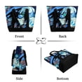 thumbnail image 4 of Shadow Milk Cookie Shopping Tote Insulated Thermal Bag Multi-Purpose Reusable Grocery Bag for Beach & Picnic, 4 of 8