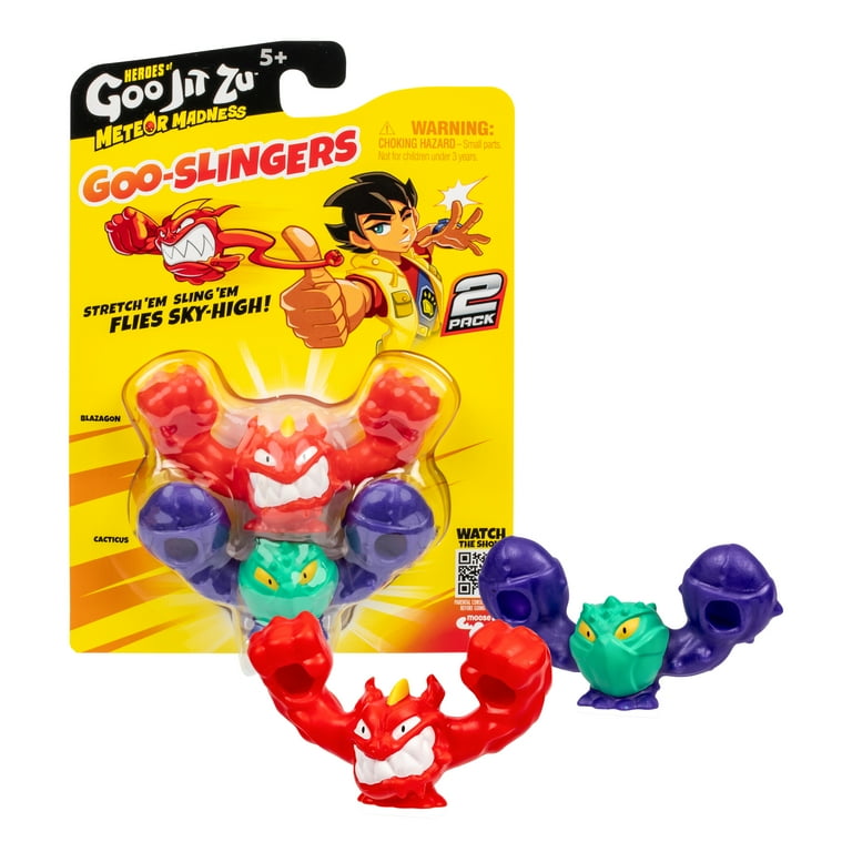 Heroes of Goo Jit Zu Meteor Madness Goo-Slingers 2 Pack, Stretch