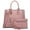 Pink, variant on Women Satchel Handbags Vegan Leather Purses Tassel Shoulder Bags Work Tote for Ladies with Long Strap