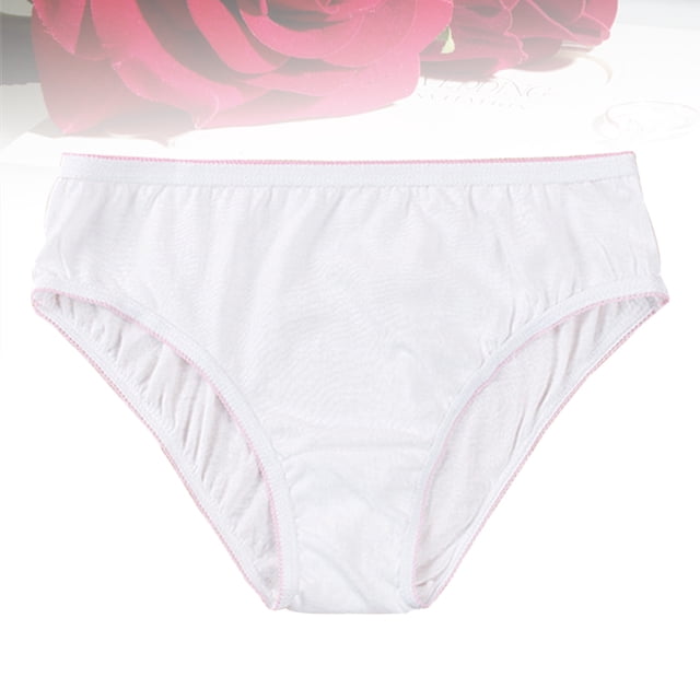 SHOWERORO Culottes Jetables en Coton pour Femmes Inodores Respirantes 2 Pcs Taille TG